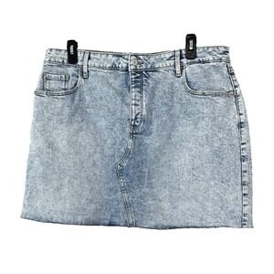 Old Navy Skirt Women 18 High Rise Secret Slim Pocket Acid Wash Y2K Urban Street